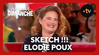 Sketch  Elodie Poux est atteinte dun trouble  Vivement Dimanche 5 mai 2024 [upl. by Ydnil297]