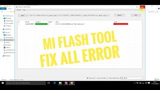 How to fix MiFlash tool all errorsmodem flash error [upl. by Knox]