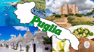 🏰🍞 La PUGLIA  Le Regioni dItalia  Geografia 📚🌍 [upl. by Anelaf]