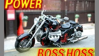 19 V8 8000cc Motorcycle BOSS HOSS Burnout [upl. by Sulienroc]