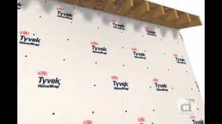 HomeWrap® Install OVER Sheathing  Air and Water Barrier  DuPont™ Tyvek® [upl. by Ellak]