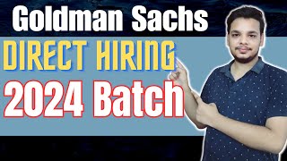 Goldman Sachs Hiring 2024 Batch  OFF Campus Drive For 2024 Batch  Latest Hiring 2024 Batch [upl. by Harihat]