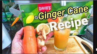 Ginger 🥕 Carrot 🍋 Lemon Cane Juice Health Blast  SUPER DETOX RECIPE [upl. by Longtin]