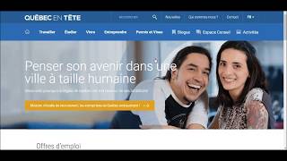 Comment postuler à une offre demploi sur Quebec en tête [upl. by Anitroc613]