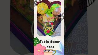 Table decoration ideas❤️ table corner decoration ideas💖ytshorts viralshort ideas 💕💕 [upl. by Aztiray]