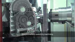 Complete machining of gearbox housings on a Heckert production line [upl. by Salchunas]