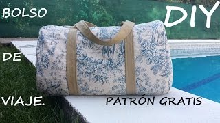 Bolso de viaje Patrón gratis Como hacer un bolso [upl. by Ariela]