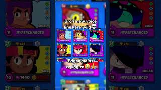 Edgars new voice lines are wild💀 brawlstars [upl. by Anigue]