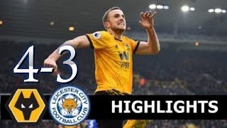 WOLVES 4−3 LEICESTER HIGHLIGHTS amp GOALS 2019 HD [upl. by Aurelia761]