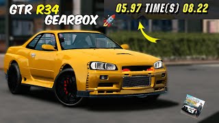 GTR r34 👉 5 second gearbox settings 🤯💥  car parking multiplayer  cpm  mrryukexe [upl. by Rosalynd]