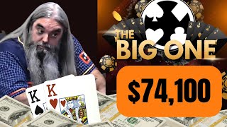 74100 BIG ONE Poker Tournament Final Table  TCH Live Dallas Texas [upl. by Eidnahs262]