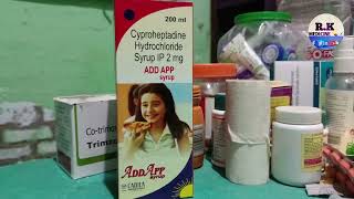 ADD APP SYRUP CYPROHEPTADINE HYDROCHLORIDE 2 MG [upl. by Dnomaid688]