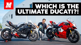 Ducati Panigale V4R vs V4 SP2 Whats Different [upl. by Heigho]