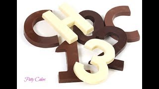 Como hacer Letras y Numeros de chocolate [upl. by Laurance511]