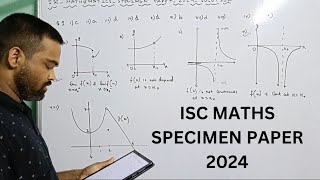 isc maths specimen paper 2024 solved isc mathematics specimen paper solution 2024 class 12 [upl. by Astra571]