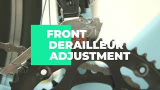 Front derailleur adjustment Shimano Sora  HeartsBio Carbon Road Bike [upl. by Alethea]