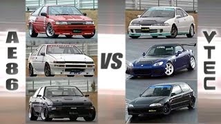 ENG CC VTEC Club vs AE86 Hachiroku Club HV55 [upl. by Codding]