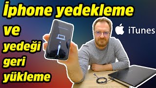 İphone da yedek almak  yedeği geri yüklemek ve Yedek konumu hakkında herşey ÇOK PRATİK [upl. by Hartwell434]