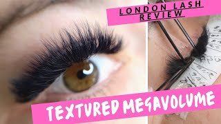 FeatheredTextured Megavolume Lash Extensions  London Lash Review [upl. by Andree]