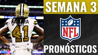 Pronósticos NFL Semana 3 🏈 Análisis Apuestas y Predicciones de cada PARTIDO [upl. by Treharne]