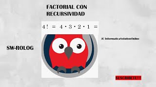 FACTORIAL CON RECURSIVIDAD swProlog [upl. by Annaehr]