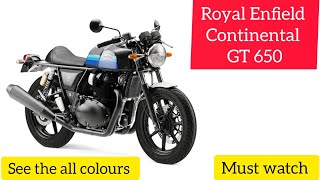 Continental GT 650 all coloursRoyal Enfield continental GT650 colours shorts TechnicalGuruji [upl. by Yntruoc]