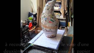 création dun vase en papier maché par vabéo [upl. by Henebry]