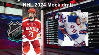 NHL 2024 Mock Draft And Crazy Lottery Simulation [upl. by Chantalle]