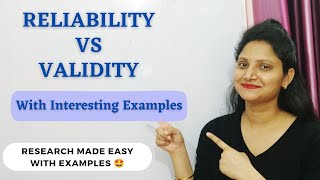 30 VALIDITY vs RELIABILITY  Reliability amp Validity in Research  Interesting Examples research [upl. by Arahsit]