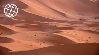 Erg Chebbi Dunes Merzouga Moroccan Sahara Amazing Places 4K [upl. by Hirz]