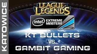 KT Bullets vs Gambit Gaming  Semifinal Map 1  IEM Katowice 2014  League of Legends [upl. by Ayik]