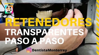 COMO HACER RETENEDORES TRANSPARENTES 👅 PASO a PASO dental [upl. by Nahallac]