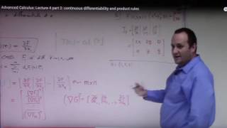 Advanced Calculus Lecture 4 part 3 Jacobian Matrix and Linearization Example with sound [upl. by Renell]