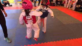 Semifinal infantil de combate taekwondo St Joseph School 2015 [upl. by Jillene]