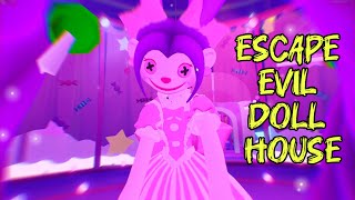 EVIL DOLL Vs Lunar Cat in ESCAPE EVIL DOLL HOUSE Roblox New Update Obby [upl. by Helaina]