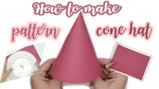 How to make pattern cone hat  DIY party hat   CHIRA Design  EP 105 [upl. by Htor890]