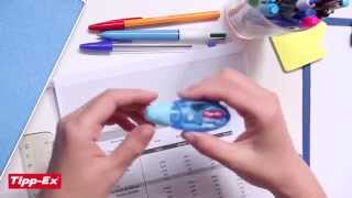 Using correction tape TippEx Micro Tape Twist  2014 video [upl. by Jayne]