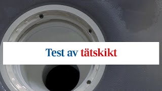 Test av tätskikt för badrum 2019 [upl. by Eltsyrc]