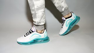 Nike Air Max 720 White Teal AO2924101 on feet [upl. by Smailliw510]