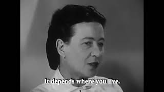 Simone de Beauvoir on Love Jealousy Women amp Marriage 1959 [upl. by Marcie604]