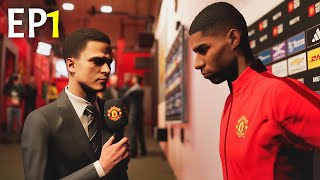 eFootball 24 Manchester United Career Mode Ep 1  HERE WE GO [upl. by Eelymmij]