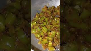 Hari Mirch Ki Sabji  hari mirch fry recipe  hari mirch ki recipe  shorts youtubeshorts [upl. by Johannah]