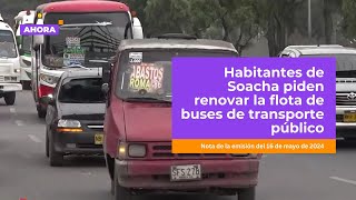 En Soacha continúan transitando buses con más de 20 años de funcionamiento  Movilidad [upl. by Neetsyrk]