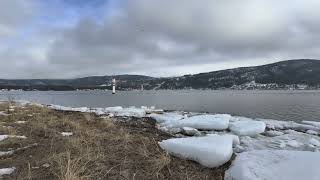 Snøen smelter og det er slutten av februar 2024 Grunden og Trulsestranda gir vårfølelsen 250224 [upl. by Idnat]