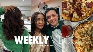 WEEKLY VLOG ADIEU LES CHEVEUX BLONDS  JAI BESOIN DE CRÉER  MARIAGE DE MON COUSIN  PIZZA DATE 🍕 [upl. by Dwan]