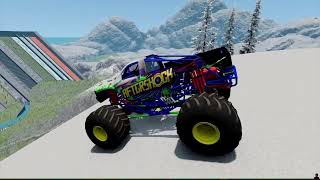 Epic high speed Monster Truck jumps 179 BeamNG Drive [upl. by Dielu394]