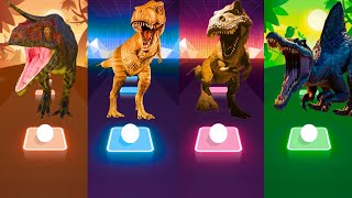 Jurassic World  Mapusaurus vs Tyrannosaurus vs Giganotosaurus vs Spinosaurus  Coffin Dance [upl. by Wavell517]