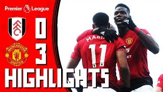 Highlights  Fulham 03 Manchester United  Pogba amp Martial take the Reds into the Top 4 [upl. by Llerraf]