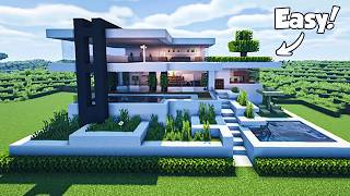 Minecraft How to Build a Modern House Tutorial Easy 43  Interior in Description [upl. by Alexi]