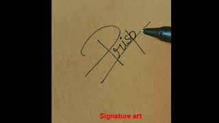 simple signature art ✍️✍️🇮🇳🇮🇳🇮🇳signature youtubeshorts viral [upl. by Nohsyt]